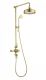 Душевая стойка Wonzon & Woghand Retro WW-B3041-BG с термостатом брашированное золото
