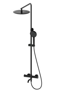 Душевая стойка Wonzon & Woghand WW-88739903-MB с термостатом чёрный матовый