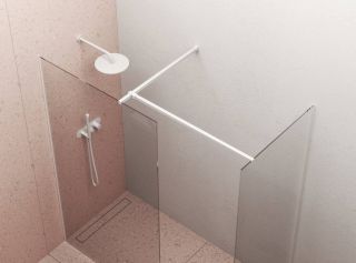 Душевая перегородка Ravak Walk-In Wall 90 GW9W70E00Z1 профиль белый стекло Transparent