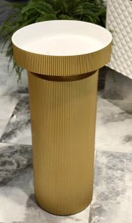 Накладная раковина с пьедесталом золото Armadi Art Sole Corian 801-R-G+801-Base-R-G золото