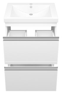 Напольная тумба под раковину Misty Ингрид 60см белый