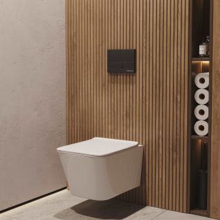 Комплект Berges 043400: инсталляция NOVUM кнопка L5 Soft Touch черная унитаз Sigma Rimless сидение дюропласт быстросъём