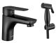 Смеситель для раковины Swedbe Mars 1760B с гигиенической лейкой чёрный