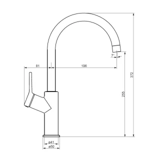 Смеситель для кухни Damixa Eclipse  310720000 высокий хром