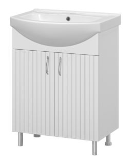 Напольная тумба под раковину Misty Изео 65см белый