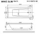 Гидромассажная ванна Whitecross Wave Slim 0111.160070.100.RELAX.BR 160x70см Relax бронза