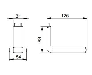 Держатель туалетной бумаги Keuco AXESS 35062370037 черный