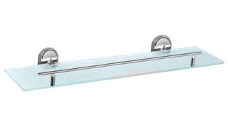 Полка стеклянная Haiba HB1907 хром