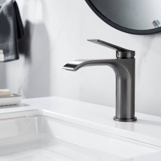 Смеситель для раковины Shevanik S4101T оружейная сталь