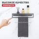 Полка с держателем полотенец Raglo R340.04.09 графит