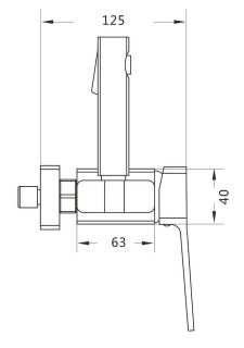 Гигиенический душ со смесителем Shevanik S9905C-1 белый