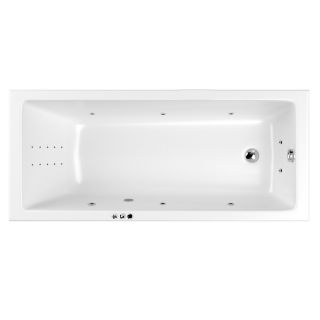 Гидромассажная ванна WHITECROSS Wave Slim 0111.180080.100.SMARTNANO.CR 180x80 см Smart Nano хром