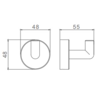 Крючок Raglo R320.05.03 золотой сатин