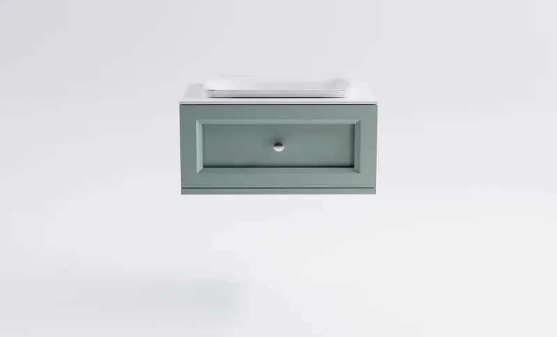 Тумба с раковиной Astra-Form Классик 4631177713989 70 см зелёный матовый