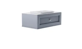 Тумба с раковиной Astra-Form Классик 4631177714115 90 см голубой матовый