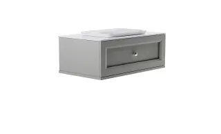 Тумба с раковиной Astra-Form Классик 4631177714122 90 см серый матовый