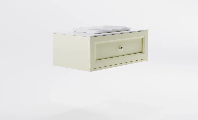 Тумба с раковиной Astra-Form Классик 4631177714139 90 см бежевый матовый