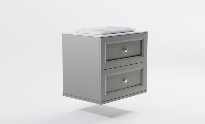 Тумба с раковиной Astra-Form Классик 4631177714245 70 см серый матовый