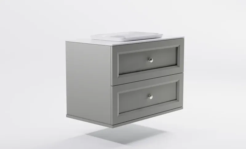 Тумба с раковиной Astra-Form Классик 4631177714429 100 см серый матовый