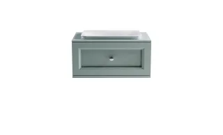 Тумба с раковиной Astra-Form Классик 4631177715488 80 см зелёный матовый