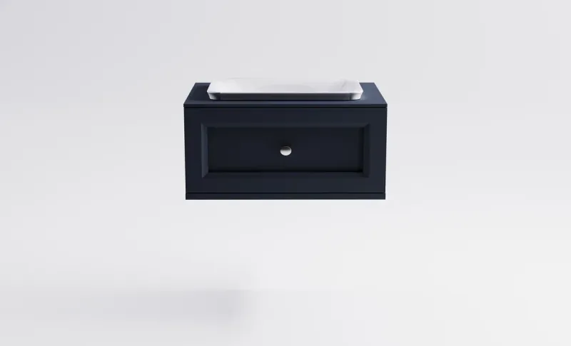 Тумба с раковиной Astra-Form Классик 4631177715525 80 см серый матовый