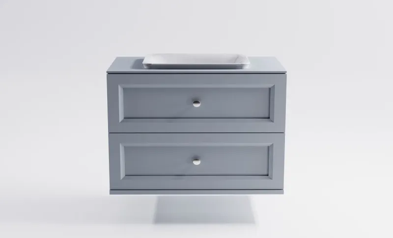 Тумба с раковиной Astra-Form Классик 4631177715853 100 см голубой матовый