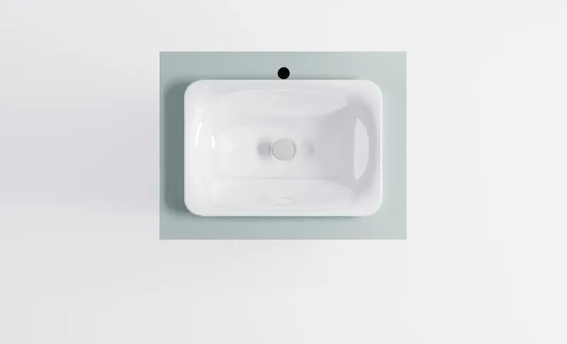 Тумба с раковиной Astra-Form Классик 4631177715426 70 см зелёный матовый