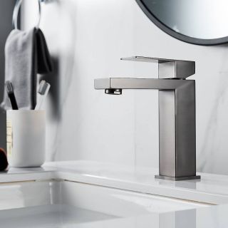 Смеситель для раковины Shevanik S7001T оружейная сталь