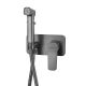 Гигиенический душ со смесителем Shevanik S9905T оружейная сталь