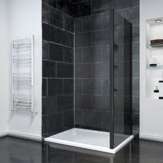 Боковая панель Veconi KP-14BT, 900x1950, черный матовый, стекло тонированное