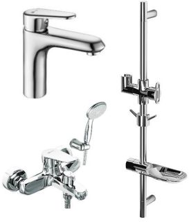 Комплект смесителей для ванны Lemark Point LM0380C