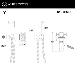 Гигиенический душ WHITECROSS Y SYSYBI2GL золото