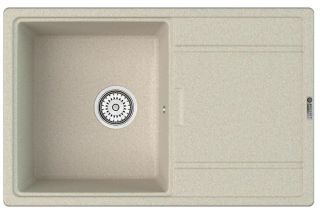 Мойка кухонная Point Лаура PN3005BG 78 см светло-бежевый