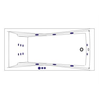 Гидромассажная ванна WHITECROSS Palace 0104.170075.100.SMART.BR 170x75 см Smart бронза