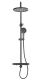 Душевая стойка Rose R3996T с термостатом пепельный