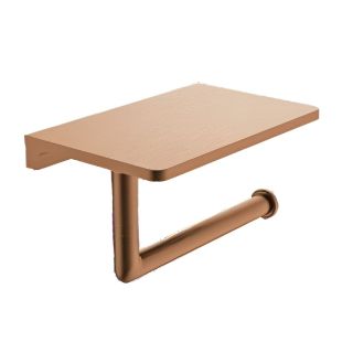 Держатель для туалетной бумаги с полочкой Raglo R320.03.33 медь