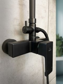 Душевая система AltroBagno Intento 030104 Cr черный матовый