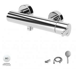 Смеситель для душа однорычажный, белый матовый Cezares LEAF-D-BIO