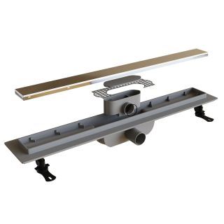 Душевой лоток RGW Drain Leo-11 60211180-01 80см под плитку хром