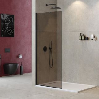 Душевая перегородка CEZARES LIBERTA-L-1-TB-110-BR-NERO