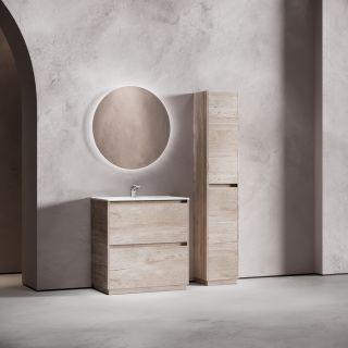 Тумба напольная под раковину Sancos Libra Floor LB80FEG 80 см дуб галифакс натуральный