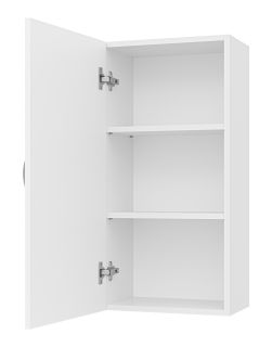 Подвесной шкаф - пенал Misty Лилия 40см универсальный белый
