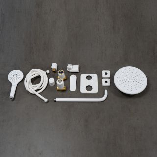 Душевой комплект Lemark Bronx LM3729MW белый