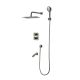 Душевой комплект Lemark Bronx LM3742GM с термостатом графит