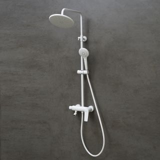 Душевая стойка Lemark Bronx LM3762MW белый