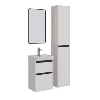 Зеркало Lemark Mioblack LM45ZM-black 45 см подвесное с подсветкой