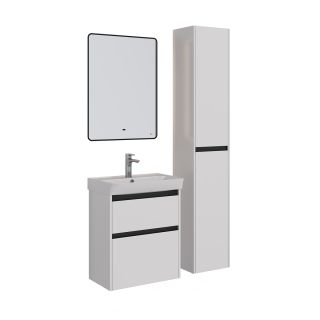 Зеркало Lemark Mioblack LM60ZM-black 60 см подвесное с подсветкой