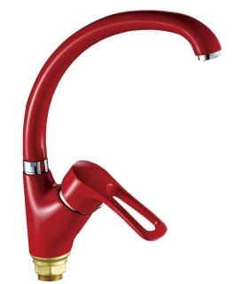 Смеситель для кухни Haiba HB4166-6 красный