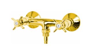 Смеситель для душа Cezares с ручным душем, шлангом 150 см и держателем LORD-D-03/24-M золото