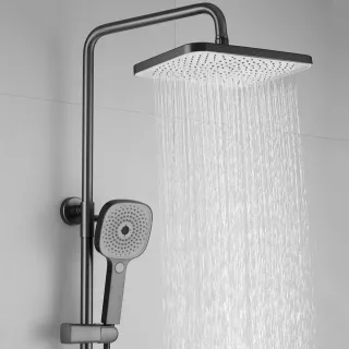 Душевая стойка Shevanik S8236T оружейная сталь